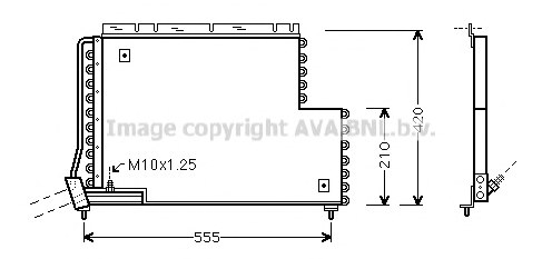 PRASCO VO5131 Condenser, air conditioning